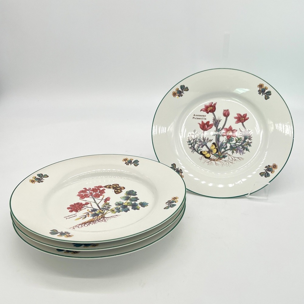 Royal Cuthbertson Florabunda Floral Salad Plates 4-Piece 8'' Discontinued